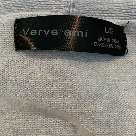 Verve Ami Women Blue/Gray Sweater Cardigan Large - Picture 3 of 3